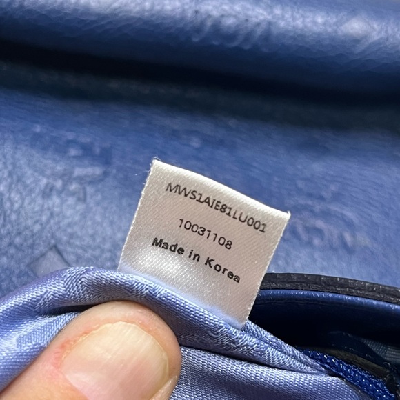 MCM Blue Leather Shoulder Bag - Picture 12 of 16